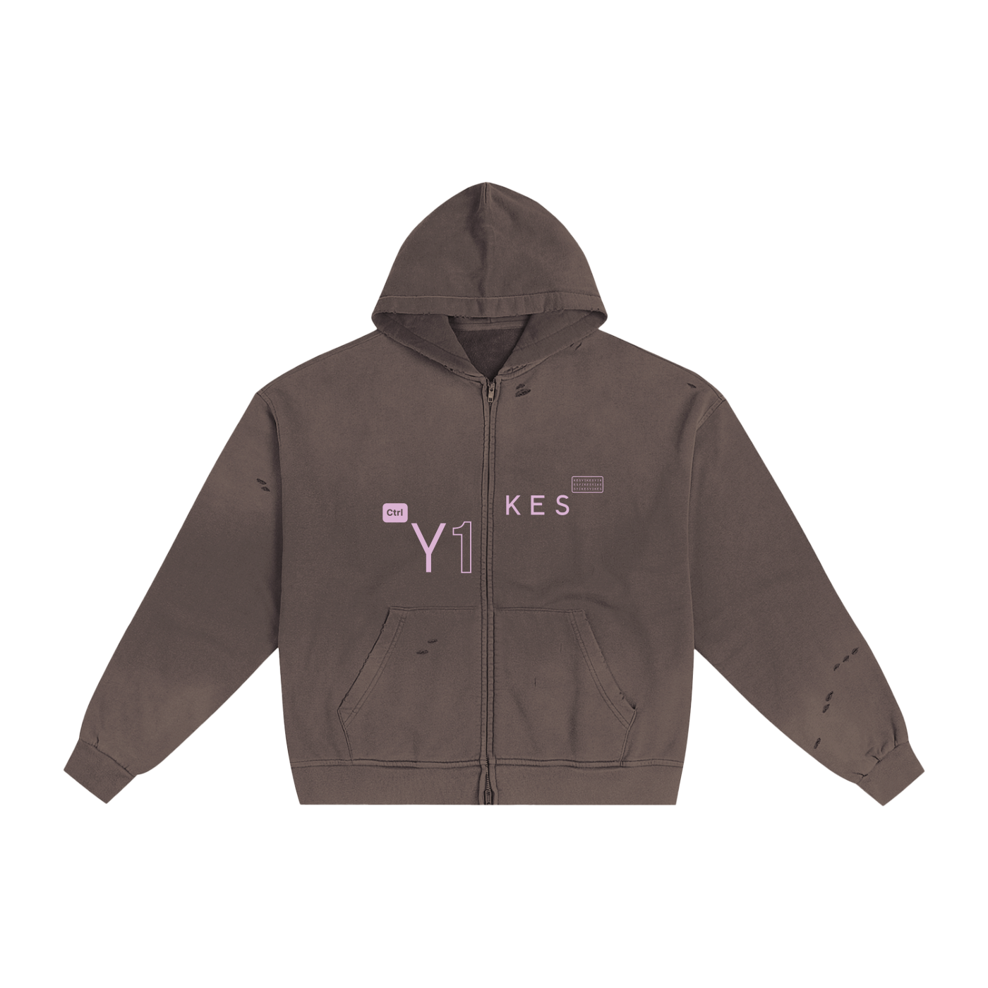 CTRL ZIP UP HOODIE